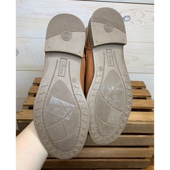 Tall Brown Faux Leather Boots with Buckle - Picture 5 of 5